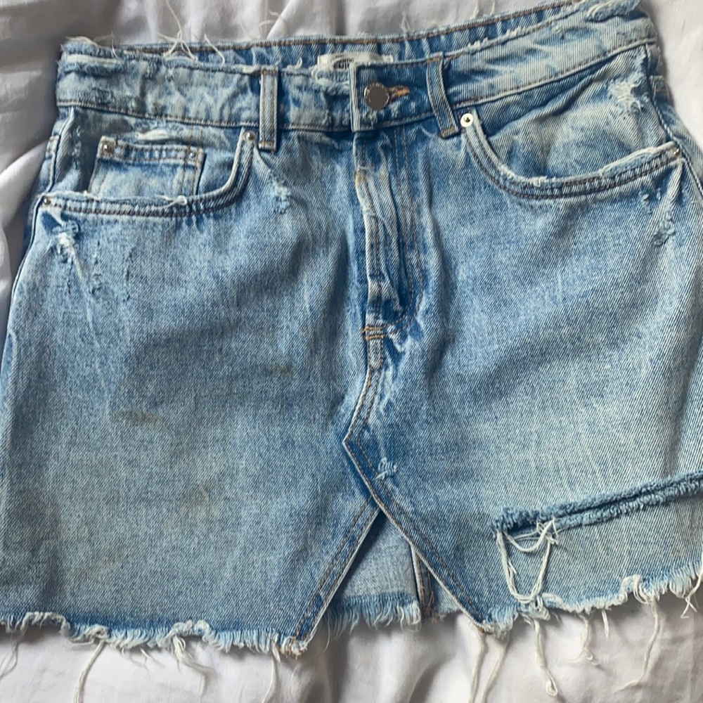 Zara trf collection authentic denim skirt